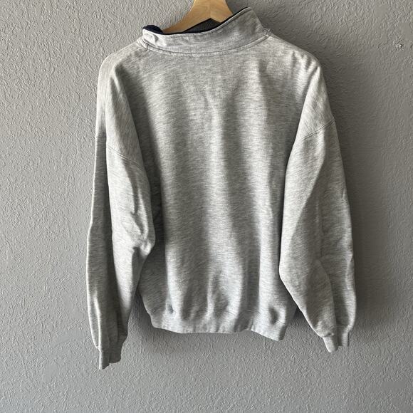 Vintage Embroidered Golf Quarter zip Men’s Medium Pullover Eagle Sweatshirt - Picture 6 of 8